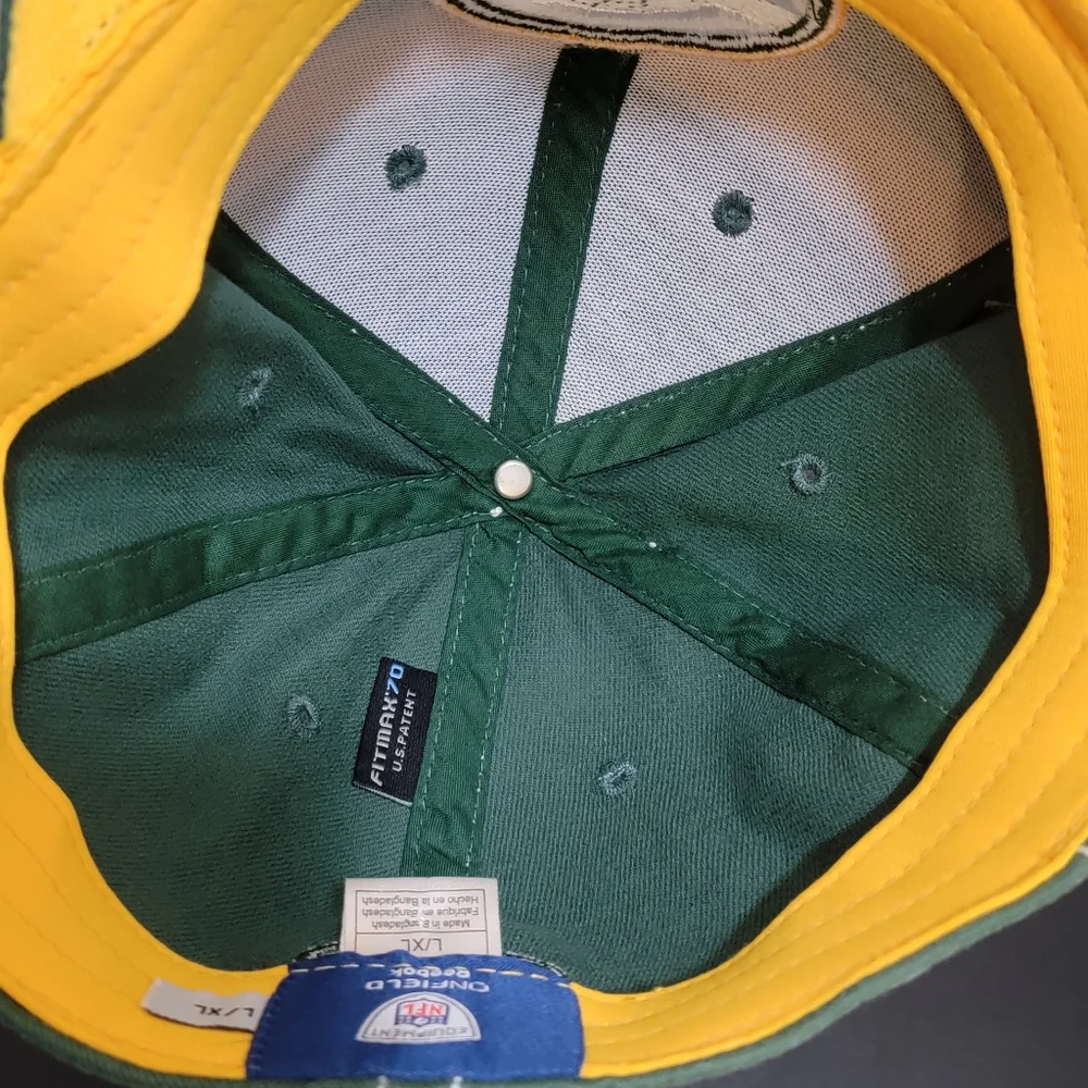 Reebok Green Bay Packers Flexfit Proback On-Field‎ Fitmax 70 Hat Men's Size L/XL